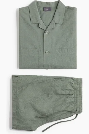 H&M H&M - Seersucker pyjama shirt and shorts