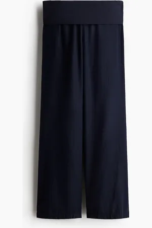 H&M H&M - Foldover-waist linen-blend trousers