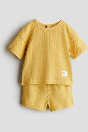 H&M H&M - 2-piece waffled jersey set