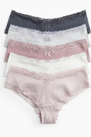 H&M H&M - 5-pack cotton and lace hipster briefs
