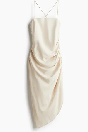 H&M H&M - Draped linen-blend dress