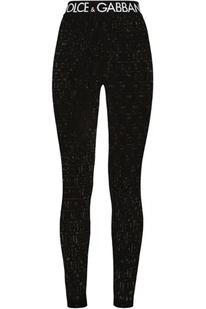 DOLCE AND GABBANA Sheer Dg Leggings