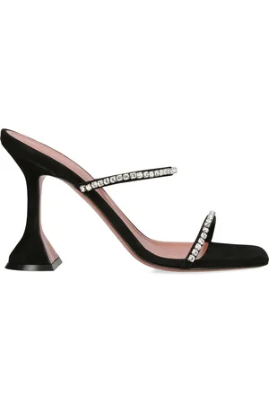 Amina Muaddi Suede Gilda Mules 95