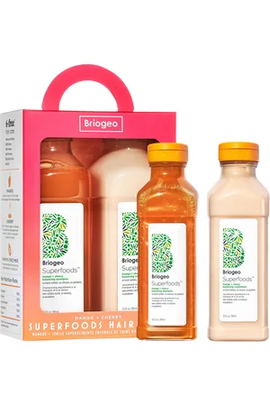 Briogeo Superfoods Mango + Cherry Balancing Shampoo + Conditioner Duo for Oil Control