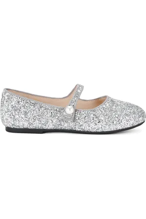 AGE OF INNOCENCE Leather Embellished Elin Flats