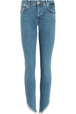 AllSaints Asymmetric-Hem Dax Skinny Jeans