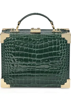 ASPINAL OF LONDON Mini Leather Trunk Clutch Bag