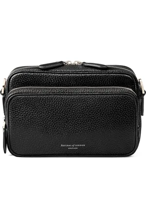 ASPINAL OF LONDON Leather Reporter East West Messenger Bag