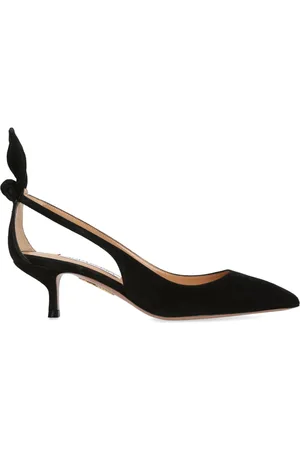 Aquazzura Suede Bow Tie Pumps 50