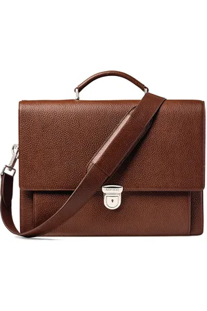 ASPINAL OF LONDON Leather City Laptop Briefcase