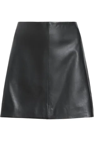 AllSaints Leather Renai Mini Skirt