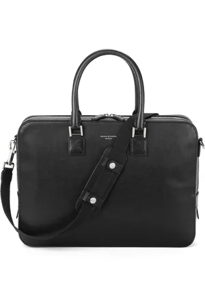 ASPINAL OF LONDON Leather Mount Street Briefcase Bag