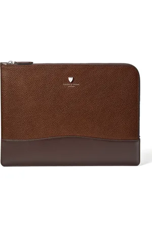 ASPINAL OF LONDON Leather Mount Street Laptop Case