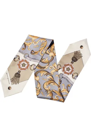ASPINAL OF LONDON Silk Signature Slim Neck Scarf