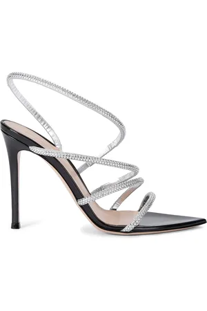 Gianvito Rossi Crystal Ettie Heeled Sandals 105