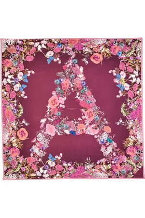 ASPINAL OF LONDON Silk Floral Scarf