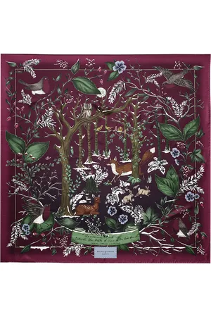 ASPINAL OF LONDON Silk Woodland Scarf