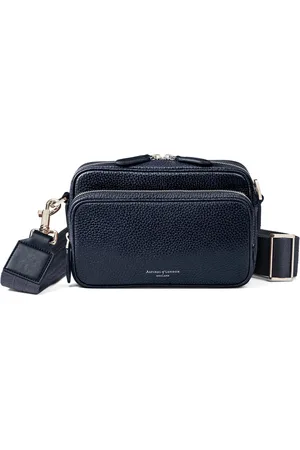 ASPINAL OF LONDON Leather Reporter East West Messenger Bag