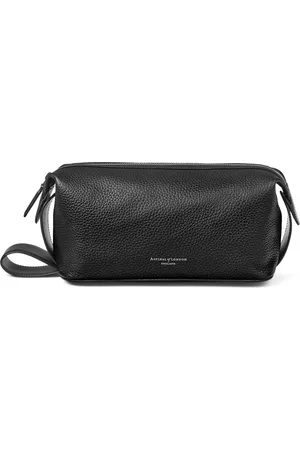 ASPINAL OF LONDON Leather Reporter Wash Bag
