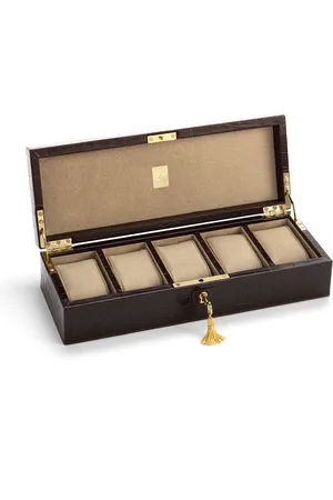 ASPINAL OF LONDON Croc Print Watch Box