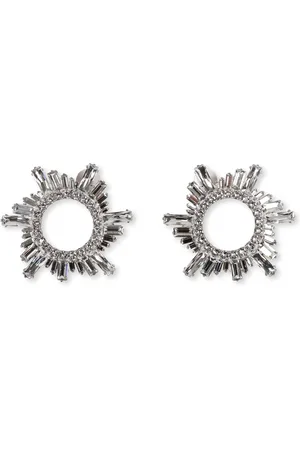 Amina Muaddi Mini Begum Crystal-Embellished Earrings
