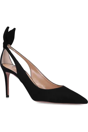 Aquazzura Suede Bow Tie Pumps 85