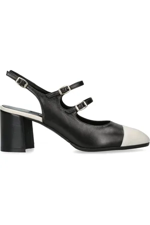 Carel Leather Papaya Slingback Pumps 60