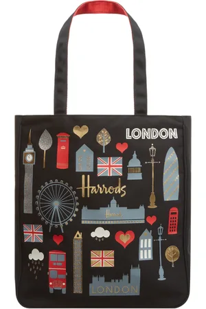 HARRODS London Glitter Tote Bag