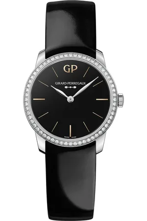 Girard Perregaux Stainless Steel, Diamond and Onyx 1966 Infinity Edition Watch
