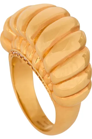 Balmain Crystal-Detail Snail Ring