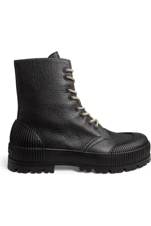 Emporio Armani Leather Ankle Boots