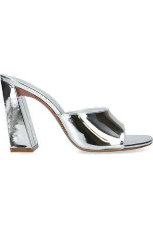 Amina Muaddi Leather Brigitte Mules 95