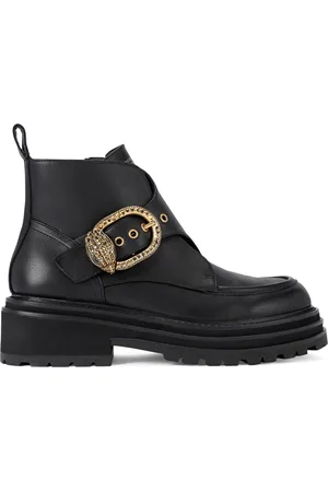Kurt Geiger Leather Mayfair Chunky Ankle Boots