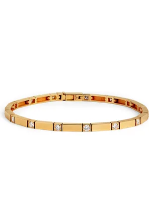 Azlee Yellow and Diamond Bar Bracelet