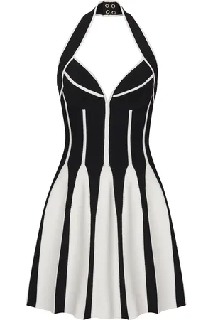 Balmain Halterneck Knitted Mini Dress