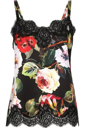 Dolce & Gabbana Silk-Blend Floral Top