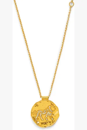 Maje Crystal-Embellished Leo Zodiac Necklace