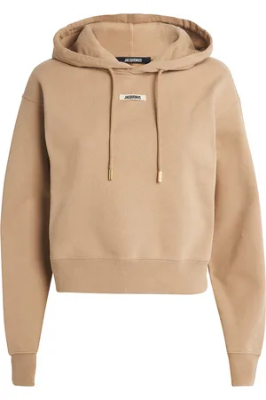 Jacquemus Cotton Cropped Grosgrain Logo Hoodie