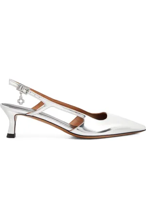 Maje Metallic Slingback Pumps 50
