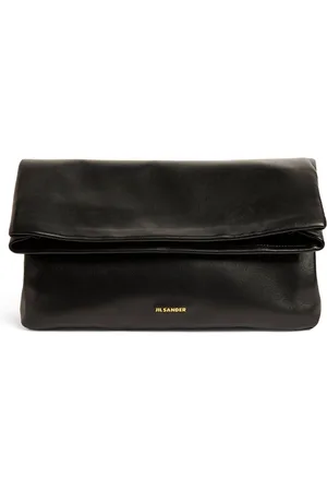 Jil Sander Leather Lunch Clutch Bag