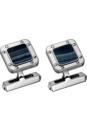 Cartier Sterling Silver Santos de Cufflinks
