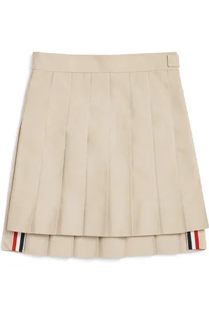 Thom Browne Pleated Dropped-Back Skirt