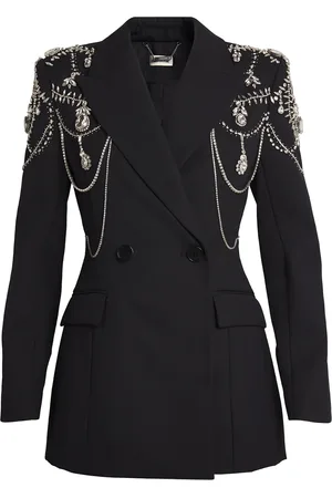 Simkhai Wool-Blend Embellished Getty Blazer