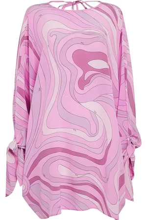 Puccini Silk Marmo Mini Dress