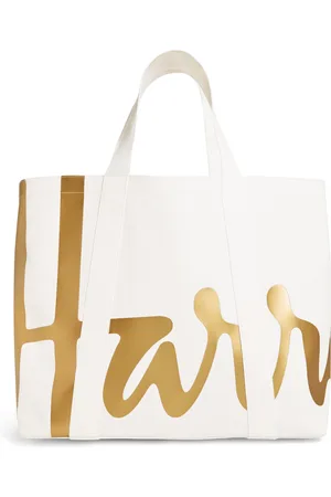HARRODS Large Cotton Logo Tote Bag