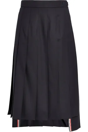 Thom Browne Pleated Midi Skirt