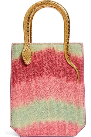 Bvlgari Galuchat Leather Serpentine Cross-Body Bag