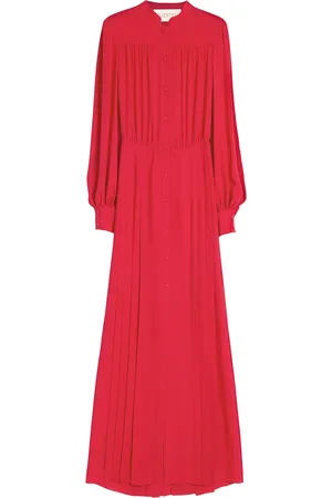 VALENTINO GARAVANI Silk Maxi Shirt Dress