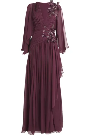 Zuhair Murad Silk Crystal-Embellished Gown