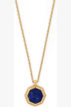 EMANUELE BICOCCHI Plated Lapis Lazuli Pendant Necklace